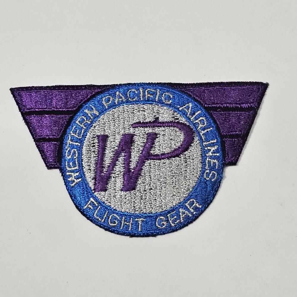 Western Pacific Airlines WPA Flight Gear 4 inch Patch WestPac Aviation Bankrupt
